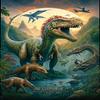 Diamond Painting Kits Animals World - Fierce Dinosaurs, 5D Full Round Gemstone Crystal Crafts, for Adults and Kids, Gifts for Room Decor & Living Room Decor (12 X 16 Inch) view 1