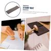 NUOBESTY 2pcs Photosensitive Stamp Making Pad Elastic Mat for Seal Crafting Quick Exposure Efficient Ink Absorption for DIY Projects Classroom Use Deep view 2