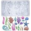 Sea Creature Mold for Polyclay Air Dry Clay Plaster view 1