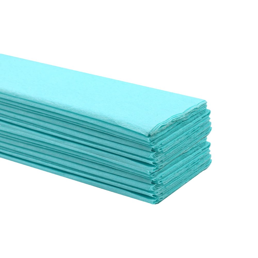 Crepe Paper Folds (20 Sheets) - 20 Inches Wide by 3.2 Feet Long - Mexican Crepe Paper -21 Assorted Color (Light Blue)