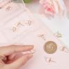 Beebeecraft 1 Box 16Pcs Heart Stud Earring Findings 18K Gold Plated Heart Stud Earrings with Loop and 925 Sterling Silver Pins for Mother's Day Valentine's Day Anniversary DIY Earring Making view 3