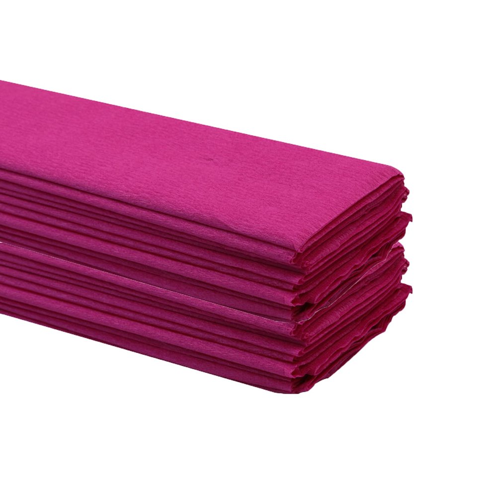 Crepe Paper Folds (20 Sheets) - 20 Inches Wide by 3.2 Feet Long - Mexican Crepe Paper -21 Assorted Color (Rose)