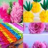 Crepe Paper Folds (20 Sheets) - 20 Inches Wide by 3.2 Feet Long - Mexican Crepe Paper -21 Assorted Color (Rose) view 3