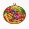 Carrot Onion Tomatoes and Spinach CS1053-1 - Counted Cross Stitch KIT#2. Set of Threads, Needles, AIDA Fabric, Needle Threader, Embroidery Clippers and Printed Color Pattern Inside. view 2