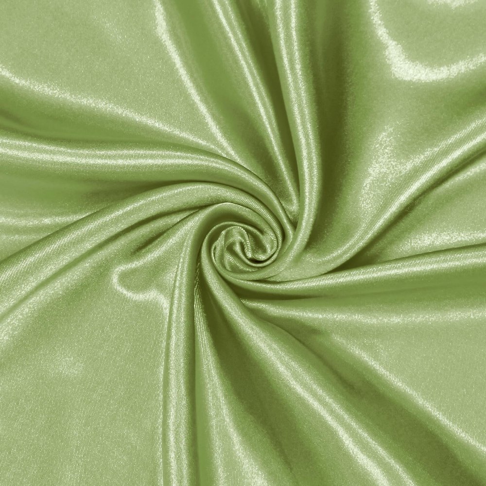 Homiest Sage Green Satin Fabric by The Yard, 3 Yards x 58 Inch Charmeuse Satin Fabric Silky & Shiny Cloth Fabric, Smooth Bridal Satin Fabric for Wedding Dress, Clothing Making, DIY Crafts, Sewing