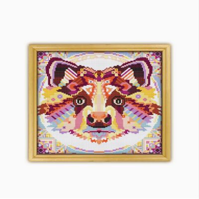 Badger CS1125-1 - Counted Cross Stitch KIT#2. Set of Threads, Needles, AIDA Fabric, Needle Threader, Embroidery Clippers and Printed Color Pattern Inside.