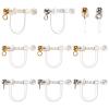 SUNNYCLUE 1 Box 20Pcs Clip on Earring Converters with Loop Shell Pearl Non Pierced Plastic Earring Findings Hypoallergenic U Type Earrings Components Earring Clips Converter for Jewelry Making Kit view 1