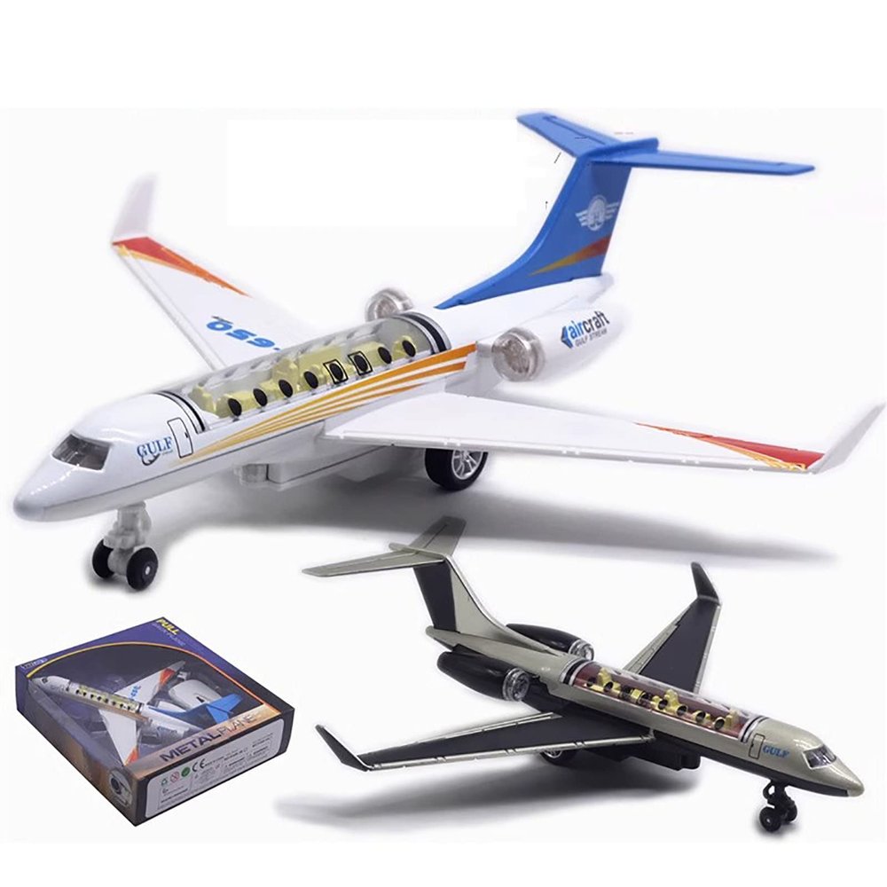 10" Model Airplane Gulfstream G650 Business Airliner Model Ornament with Display Rack Lighting Collectibles Alloy Plane Models Diecast