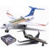 10" Model Airplane Gulfstream G650 Business Airliner Model Ornament with Display Rack Lighting Collectibles Alloy Plane Models Diecast view 1