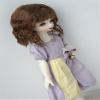 Jusuns Mohair Doll Wigs JD693 6-7inch 16-18cm 1/6 Short Mini Wave YOSD BJD Hair (Blend Brown M4+M11) view 2