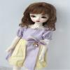 Jusuns Mohair Doll Wigs JD693 6-7inch 16-18cm 1/6 Short Mini Wave YOSD BJD Hair (Blend Brown M4+M11) view 4