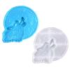 IOOOFU Glossy Silicone Wolf-Shape Mold Wall-Mounted Valentines Stereo Mold DIY Ornaments Pendant Epoxy Resin Crafting Molds Wall Hanging Mold view 2