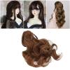 Light Brown BJD Doll Wig with Neat Bangs, 8-9 Inch Mesh Cloth Hair for 1/3 Scale Dolls view 2