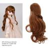 Light Brown BJD Doll Wig with Neat Bangs, 8-9 Inch Mesh Cloth Hair for 1/3 Scale Dolls view 3