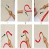 Smaller DIY Punch Needle Embroidery Starter Kits 15cm for Kids and Adults Beginners with Punch Needle Tool,Threader, Stamped Fabric Embroidery,Hoop,Rainbow Yarn Rug Punch Needle view 2