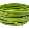 Queenbox 0.3inx196.9ft Flat Synthetic Rattan, Solid Plastic Wicker Chair Repair Material for DIY Basket Table Furniture, Green view 1