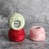 Rhapsody Pearl Cotton Thread Size 8 Crochet Thread Perle 12 Balls Set Hand Knitting, Embroidery, Sashiko, Cross-Stitch, Sewing, Needlepoint, DIY, Quilting (LT Apricot, Col. 234) view 3