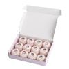 Rhapsody Pearl Cotton Thread Size 8 Crochet Thread Perle 12 Balls Set Hand Knitting, Embroidery, Sashiko, Cross-Stitch, Sewing, Needlepoint, DIY, Quilting (ULT VY LT Shell Pink, Col. 237) view 1