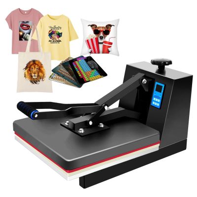 Heat Press 15x15 inch Digital Sublimation Heat Press Machine Industrial Clamshell Heat Transfer Presses for T-Shirt Rhinestone