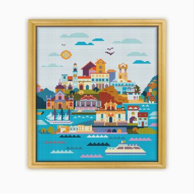Dubrovnik CS1179-2 - Counted Cross Stitch Pattern. Only Printed Pattern Inside. No Fabric, Threads, Needles, Hoops.