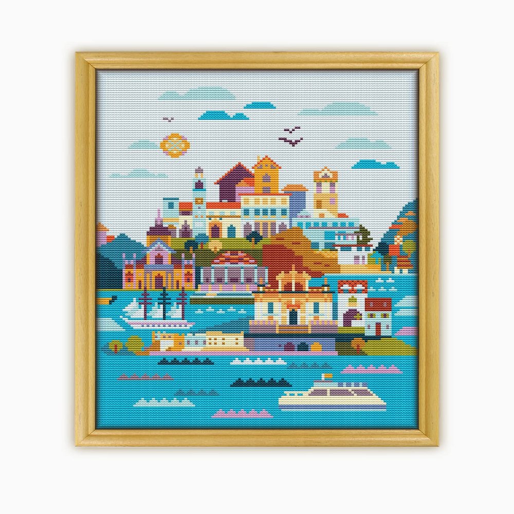 Dubrovnik CS1179-2 - Counted Cross Stitch Pattern. Only Printed Pattern Inside. No Fabric, Threads, Needles, Hoops.