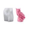 Xidmold Large Owl Candle Mold 3D Owl Silicone Mold for Fondant, Candle, Soap, Plaster Ornament, DIY Crafts (A) view 1