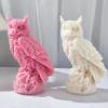 Xidmold Large Owl Candle Mold 3D Owl Silicone Mold for Fondant, Candle, Soap, Plaster Ornament, DIY Crafts (A) view 2