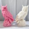 Xidmold Large Owl Candle Mold 3D Owl Silicone Mold for Fondant, Candle, Soap, Plaster Ornament, DIY Crafts (A) view 3