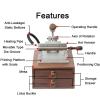 Hot Foil Stamping Machine 200w 240C 14cm Foil Stamping Machine Pu Leather Utensil Hot Hot Branding Pressure Printer for PVC Card Leather Wood Embossing,220v view 2
