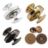 10 Sets Metal Double Rivet Magnetic Clasps Buttons Fastener Bag Press Buckle Purses Handbag Clothes DIY (14mm, Thick Silver) view 1