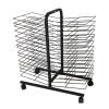 THEGA Desktop Art Drying Rack - Metal Steel Double Sided Artwork Drying Rack, Stackable Artwork Storage Display Rack, Wire Shelves with Wheels, Classrooms Art Drying Rack for Painting Panels view 1
