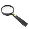 Handheld Magnifier, Reading Magnifier Loupe Glasses 5X with Black Plastic Handle for Book and Newspaper Reading, Insect and Hobby Observation, Classroom Science view 3