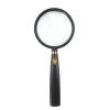 Handheld Magnifier, Reading Magnifier Loupe Glasses 5X with Black Plastic Handle for Book and Newspaper Reading, Insect and Hobby Observation, Classroom Science view 4