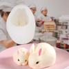 QANYEGN 3D Bny Soap, 2 Size Adorable Rabbits Clay, Silicone Rabbits for Chocolate, Candy, Pudding(Small) view 4