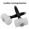 Handmade Leather Carving Hammer DIY Craft Cowhide Punch Cutting Sewing Working Saddle Making T-Type Handheld Tool Hammer Accessories 2023 view 2
