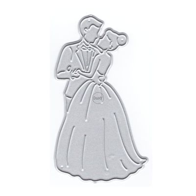 DzIxY Beautiful People Groom Bride Metal Cutting Dies for Card Making Kit Embossing Paper Die Cuts Sets Scrapbooking Machine Stencils Storage Pockets Supplies