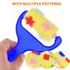 20pcs Drawing Sponge Brush Roller for Boy Girl Washable Painting Sponge Brushes with Plastic Handle for Graffiti and Creative Art Projects view 4