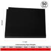 50 Pieces 8.5" x 11" Black Cardstock, Heavyweight Cardstock Sheets Blank Invitation Paper Greeting Cards Printable, 74lb Cover 200 GSM view 2