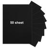 50 Pieces 8.5" x 11" Black Cardstock, Heavyweight Cardstock Sheets Blank Invitation Paper Greeting Cards Printable, 74lb Cover 200 GSM view 3
