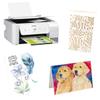 50 Pieces 8.5" x 11" Black Cardstock, Heavyweight Cardstock Sheets Blank Invitation Paper Greeting Cards Printable, 74lb Cover 200 GSM view 4