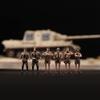 RoofWorld 1/72 WWII Military Miniatures Model Kits 6pcs African Legion Team Diorama Action Figure Solider Doll view 1