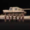 RoofWorld 1/72 WWII Military Miniatures Model Kits 6pcs African Legion Team Diorama Action Figure Solider Doll view 2