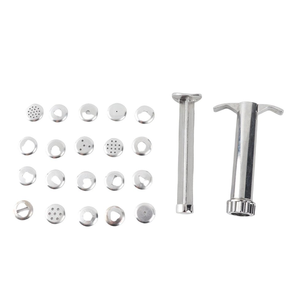 Clay Extruder Tool 19 Metal Discs for Polymer Clay Ceramics Pottery Sculpting Sugar Paste Cake Decorating