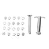 Clay Extruder Tool 19 Metal Discs for Polymer Clay Ceramics Pottery Sculpting Sugar Paste Cake Decorating view 1