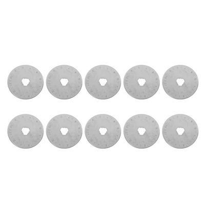 NDNCZDHC 10pcs 45mm Rotary Cutter Refill Blades for Cutting Leather Fabric Paper Craft Tool