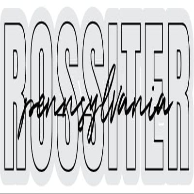 Rossiter Pennsylvania Souvenir Vinyl Decal Sticker Clear Script Design 3 Inch