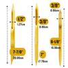 Artist's Best 3 Pieces Double Head Strong Bamboo Pottery Ceramic Shaping Tools and Reed Pens || Great for Sculpting, Shaping and Using Black Ink view 4