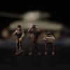 RoofWorld 3pcs 1/35 Military Miniature Figure WWII Aviation Plastic Model Kit American Tank Soldier Make Old Version view 1