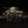 RoofWorld 3pcs 1/35 Military Miniature Figure WWII Aviation Plastic Model Kit American Tank Soldier Make Old Version view 2