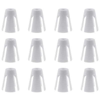 ZZHXSM 12PCS Plastic Coil Claw Sewing Machine Thread Setter Claw for Thread Spool Cone Holder Overlocker Serger Sewing Accessories, White